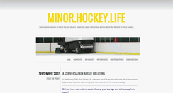 Desktop Screenshot of minorhockeylife.com